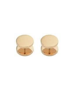 Outlet ⌛ Round Rose Goldtone Fake Plugs - 18 Gauge 💯 -Playboy Shop 03977287 b