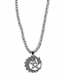 Cheap 🔥 Dragon Moon Pentagram Necklace ✨