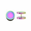 Best Pirce 👏 Round Oil Slick Fake Plugs - 18 Gauge 🔥