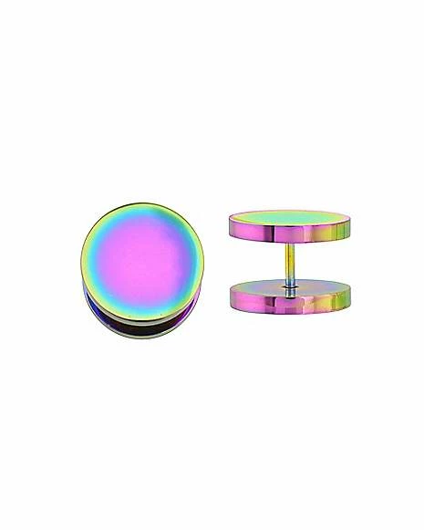 Best Pirce π Round Oil Slick Fake Plugs - 18 Gauge π₯ 3 Best Pirce π Round Oil Slick Fake Plugs - 18 Gauge π₯