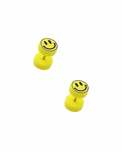Best Sale π Smiley Face Fake Plugs - 18 Gauge β 4 Best Sale π Smiley Face Fake Plugs - 18 Gauge β - Image 2