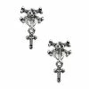 Best deal 🧨 Skull and Crossbones Cross Dangle Fake Plugs - 18 Gauge 👏 -Playboy Shop 03977410 a