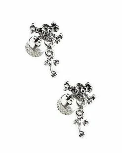 Best deal 🧨 Skull and Crossbones Cross Dangle Fake Plugs - 18 Gauge 👏 -Playboy Shop 03977410 c