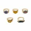Best Pirce 🥰 Multi-Pack Multi-Color Flower and Heart Rings - 5 Pack ✔️ -Playboy Shop 03978368