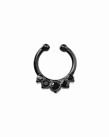 Promo π Black CZ Fake Septum Ring π₯ 3 Promo π Black CZ Fake Septum Ring π₯