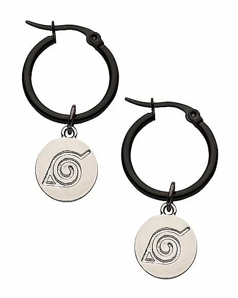 Promo β¨ Hidden Leaf Village Dangle Hoop Earrings - Naruto Shippuden π₯° 3 Promo β¨ Hidden Leaf Village Dangle Hoop Earrings - Naruto Shippuden π₯°
