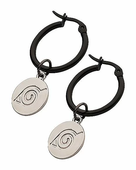 Promo β¨ Hidden Leaf Village Dangle Hoop Earrings - Naruto Shippuden π₯° 4 Promo β¨ Hidden Leaf Village Dangle Hoop Earrings - Naruto Shippuden π₯° - Image 2