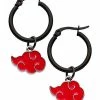 Cheap ❤️ Akatsuki Hoop Dangle Earrings - Naruto Shippuden 🛒 -Playboy Shop 03980133 a