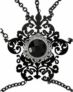 Discount 😀 Black CZ Gothic Hand Armor 🌟 -Playboy Shop 03980182 c