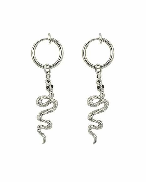 Brand new β€οΈ Fake Snake Hoop Dangle Earrings π 3 Brand new β€οΈ Fake Snake Hoop Dangle Earrings π