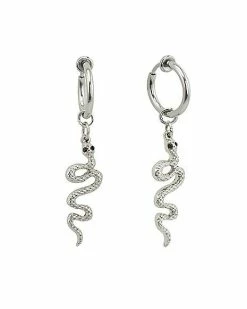 Brand new β€οΈ Fake Snake Hoop Dangle Earrings π 5 Brand new β€οΈ Fake Snake Hoop Dangle Earrings π -Playboy Shop 03980208 b