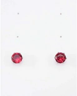 Coupon 😍 CZ Garnet Birthstone Stud Earrings - 20 Gauge 🥰