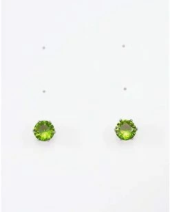 Discount 😉 Peridot Semi-Precious August Birthstone Stud Earrings 🎁