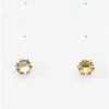 Hot Sale 👏 Citrine Semi-Precious November Birthstone Stud Earrings 🎁