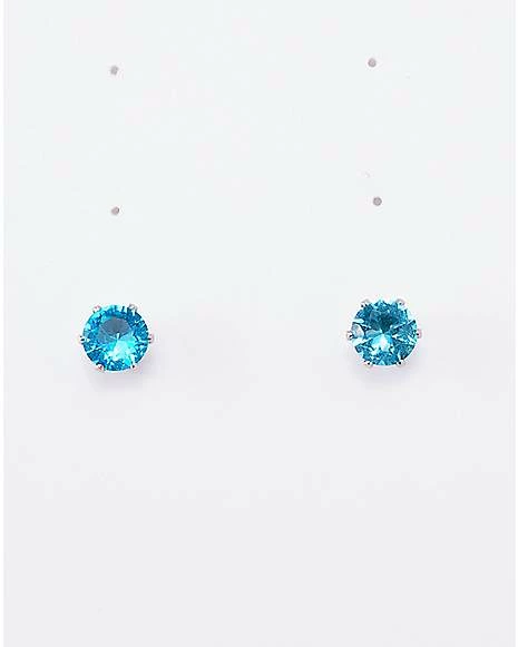 Buy ✨ Topaz Semi-Precious November Birthstone Stud Earrings ✨ 3 Buy ✨ Topaz Semi-Precious November Birthstone Stud Earrings ✨