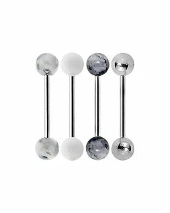 Coupon ⭐ Multi-Pack Gray Marble Barbells 4 Pack - 14 Gauge 😍