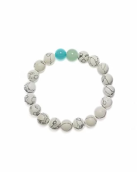 Top 10 π Multi-Pack White Marbled and Black Beaded Bracelets - 2 Pack β 4 Top 10 π Multi-Pack White Marbled and Black Beaded Bracelets - 2 Pack β - Image 2