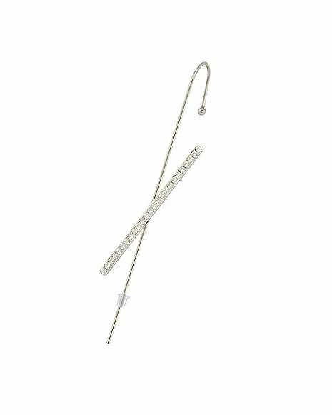 Best deal π CZ Criss Cross Bar Ear Cuff - 20 Gauge 𧨠4 Best deal π CZ Criss Cross Bar Ear Cuff - 20 Gauge 𧨠- Image 2