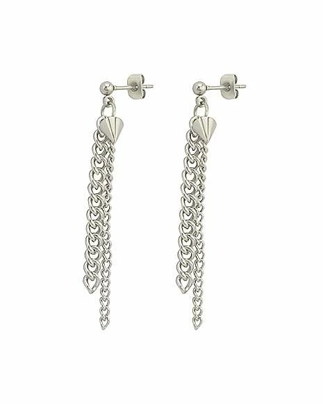Brand new π Spike Chain Dangle Stud Earrings π€© 4 Brand new π Spike Chain Dangle Stud Earrings π€© - Image 2