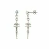 Budget β¨ CZ Sword Stud Dangle Earrings - 20 Gauge β 2 Budget β¨ CZ Sword Stud Dangle Earrings - 20 Gauge β -Playboy Shop 03981172 a