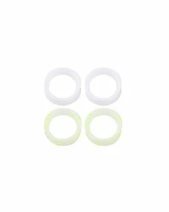 Discount ✨ Multi-Pack White and Green Silicone Tunnel Plugs - 2 Pair 🎁
