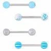 Coupon 🥰 Multi-Pack Glow in the Dark CZ Smiley Barbells 4 Pack - 14 Gauge 🛒 -Playboy Shop 03981636 a