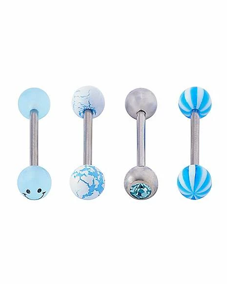 Coupon π₯° Multi-Pack Glow in the Dark CZ Smiley Barbells 4 Pack - 14 Gauge π 4 Coupon π₯° Multi-Pack Glow in the Dark CZ Smiley Barbells 4 Pack - 14 Gauge π - Image 2