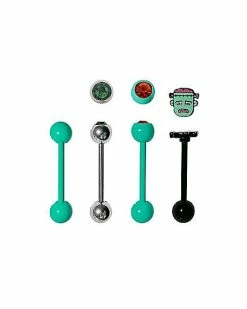 Best Pirce ⭐ Multi-Pack CZ Frankenstein Barbells 4 Pack - 14 Gauge 🧨