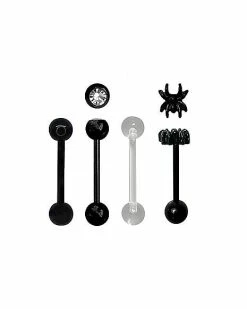 New 🎉 Multi-Pack CZ Spider Barbells 4 Pack - 14 Gauge ⭐