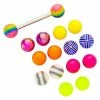 Coupon π Barbell with Multi-Color Neon Extra Balls - 14 Gauge π 1 Coupon π Barbell with Multi-Color Neon Extra Balls - 14 Gauge π -Playboy Shop 03981933 a