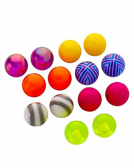 Coupon π Barbell with Multi-Color Neon Extra Balls - 14 Gauge π 4 Coupon π Barbell with Multi-Color Neon Extra Balls - 14 Gauge π - Image 2