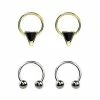 Budget π€© Black Triangle Goldtone Captive Rings and Horseshoe Rings 2 Pair - 16 Gauge π€© 2 Budget π€© Black Triangle Goldtone Captive Rings and Horseshoe Rings 2 Pair - 16 Gauge π€© -Playboy Shop 03982196 a