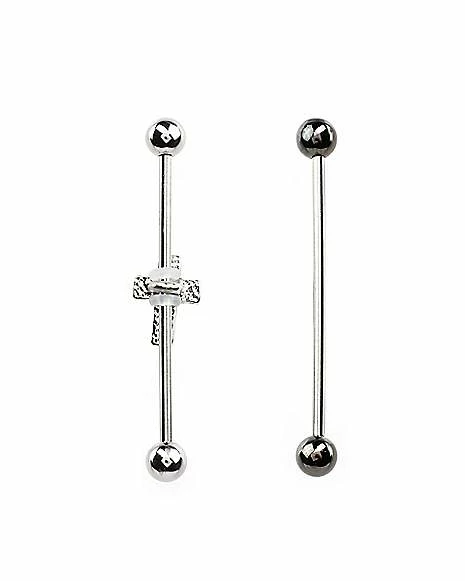 Hot Sale β Multi-Pack Stud Cross Industrial Barbells 2 Pack - 14 Gauge π 6 Hot Sale β Multi-Pack Stud Cross Industrial Barbells 2 Pack - 14 Gauge π - Image 4