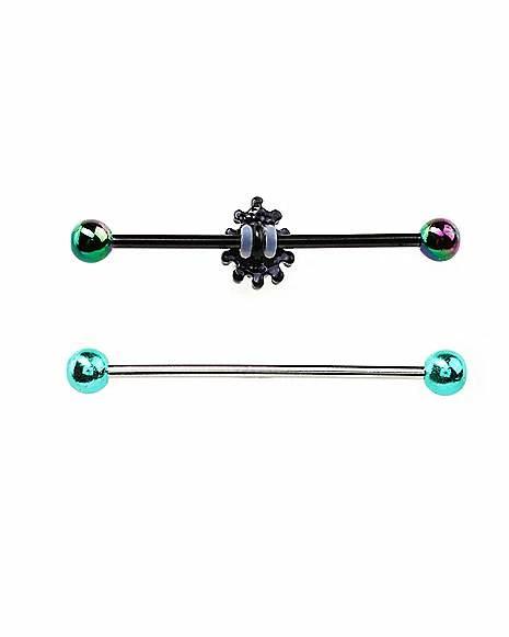 Discount π CZ Teardrop Black Industrial Barbells 2 Pack - 14 Gauge π₯ 6 Discount π CZ Teardrop Black Industrial Barbells 2 Pack - 14 Gauge π₯ - Image 4