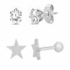 Best Pirce 👍 Multi-Pack CZ Star Stud Earrings 2 Pair - 20 Gauge ⭐ -Playboy Shop 03982626 a