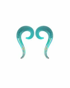 Brand new 👏 Teal Sandblast Spiral Tapers ✔️