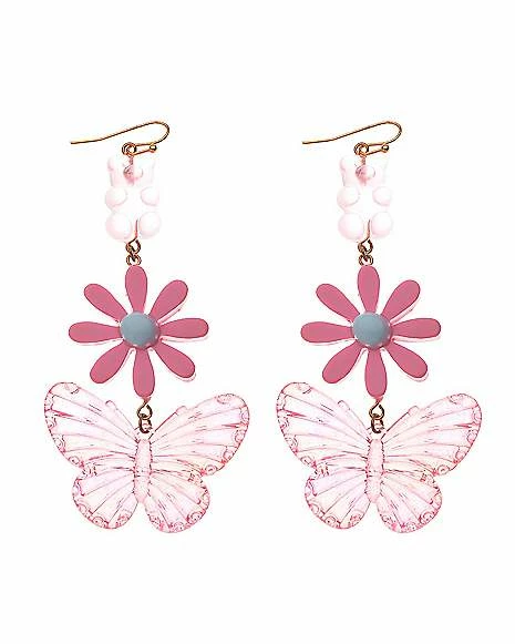 Flash Sale π― Teddy Bear Flower Butterfly Dangle Earrings π₯ 3 Flash Sale π― Teddy Bear Flower Butterfly Dangle Earrings π₯