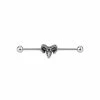 Cheap ⌛ Baphomet Industrial Barbell - 14 Gauge 💯 -Playboy Shop 03983491 a