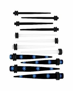 Discount 👏 Multi-Pack Black Clear and Third Eye Tapers - 6 Pair 👍