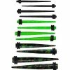 Hot Sale 🤩 Multi-Pack Black and Green Weed Leaf Tapers 6 Pair - 14-4 Gauge 🔔