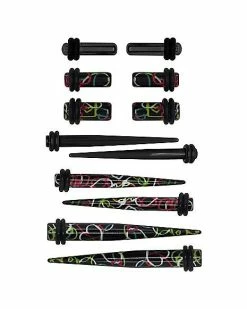 Outlet ✔️ Multi-Pack Swirl Heart Plugs and Tapers - 6 Pair 🔔