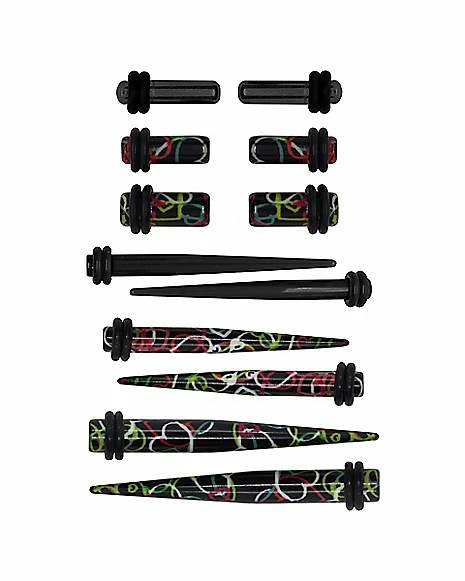 Outlet βοΈ Multi-Pack Swirl Heart Plugs and Tapers - 6 Pair π 3 Outlet βοΈ Multi-Pack Swirl Heart Plugs and Tapers - 6 Pair π