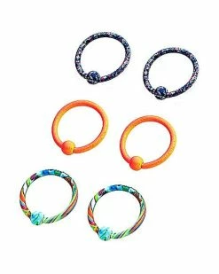 Hot Sale π Multi-Pack Splatter Captive Bead Rings 3 Pair - 18 Gauge π 9 Hot Sale π Multi-Pack Splatter Captive Bead Rings 3 Pair - 18 Gauge π -Playboy Shop 03983756 b
