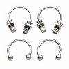 Deals 👍 Multi-Pack Dragon Head Horseshoe Rings 4 Pack - 16 Gauge ✨ -Playboy Shop 03983764 a
