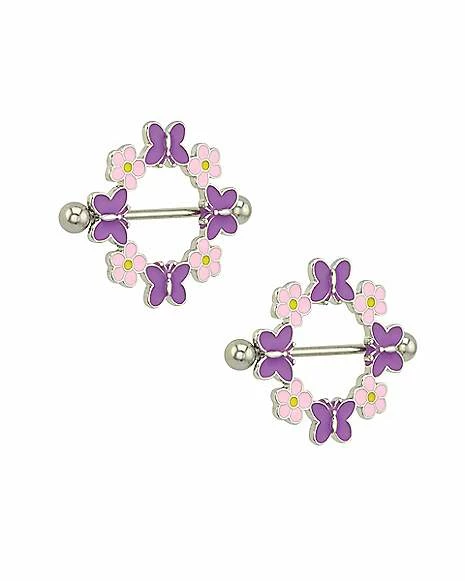 Hot Sale π Flower and Butterfly Nipple Shields - 14 Gauge π 4 Hot Sale π Flower and Butterfly Nipple Shields - 14 Gauge π - Image 2