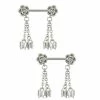 Promo π Flower Butterfly Dangle Nipple Barbells - 14 Gauge π 2 Promo π Flower Butterfly Dangle Nipple Barbells - 14 Gauge π -Playboy Shop 03984176 a