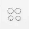 Best Sale ⌛ Multi-Pack CZ Titanium Captive Rings 2 Pair - 16 Gauge 🎁 -Playboy Shop 03984507 a
