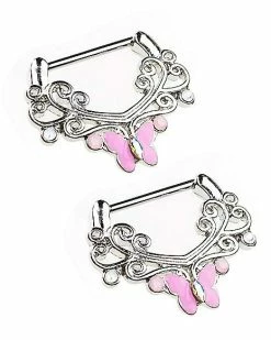 Best deal ❤️ Butterfly Filigree Nipple Shields - 14 Gauge ❤️ 8 Best deal ❤️ Butterfly Filigree Nipple Shields - 14 Gauge ❤️ -Playboy Shop 03984564 c