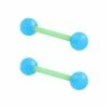 Discount 🥰 Neon Blue Bioflex Nipple Barbells - 14 Gauge ⭐ -Playboy Shop 03984580 a