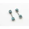 Deals 🤩 Turquoise-Effect Nipple Barbells - 14 Gauge 🎉 -Playboy Shop 03984721 a